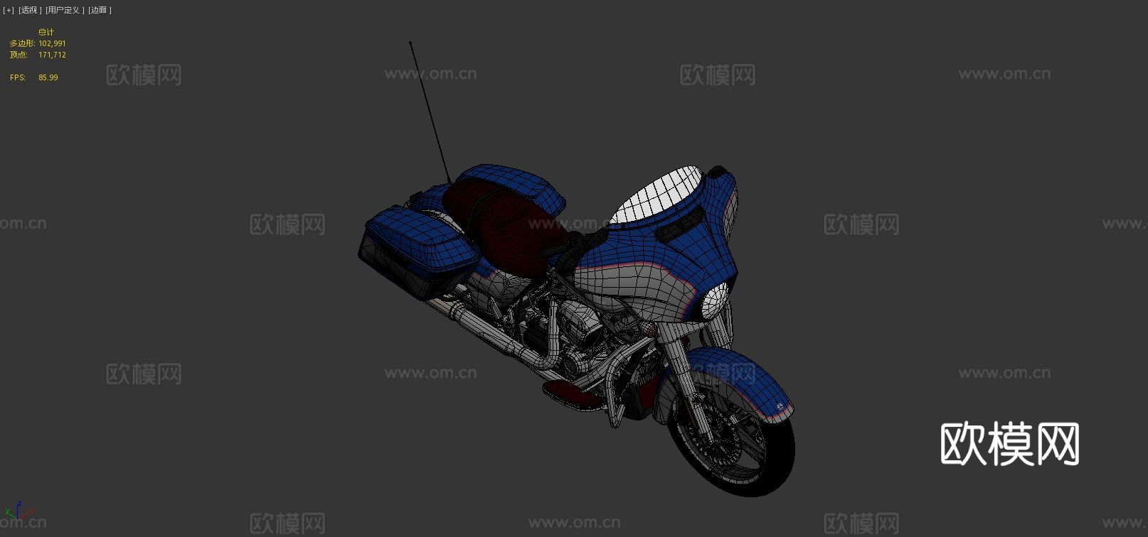 特别版摩托车su模型