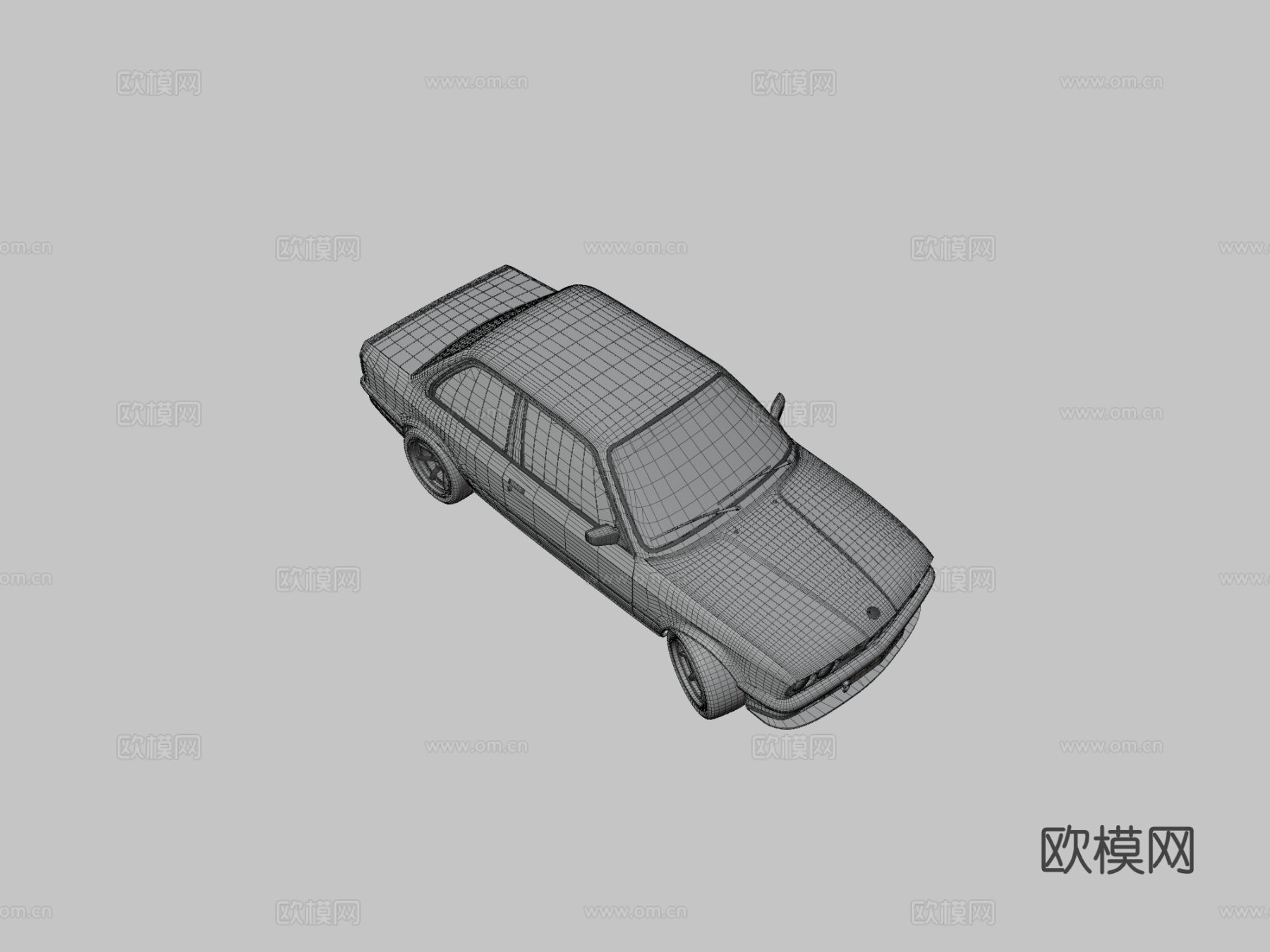 双门轿跑车su模型