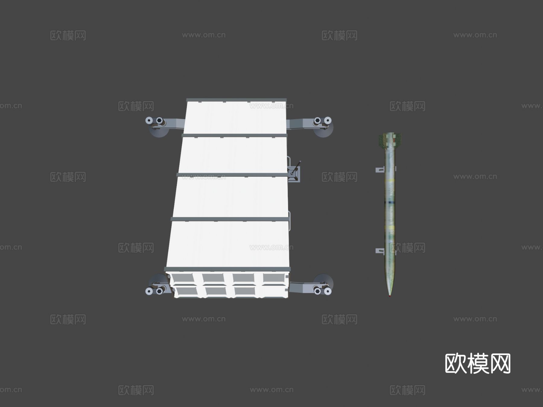 导弹发射器 榴弹发射器su模型