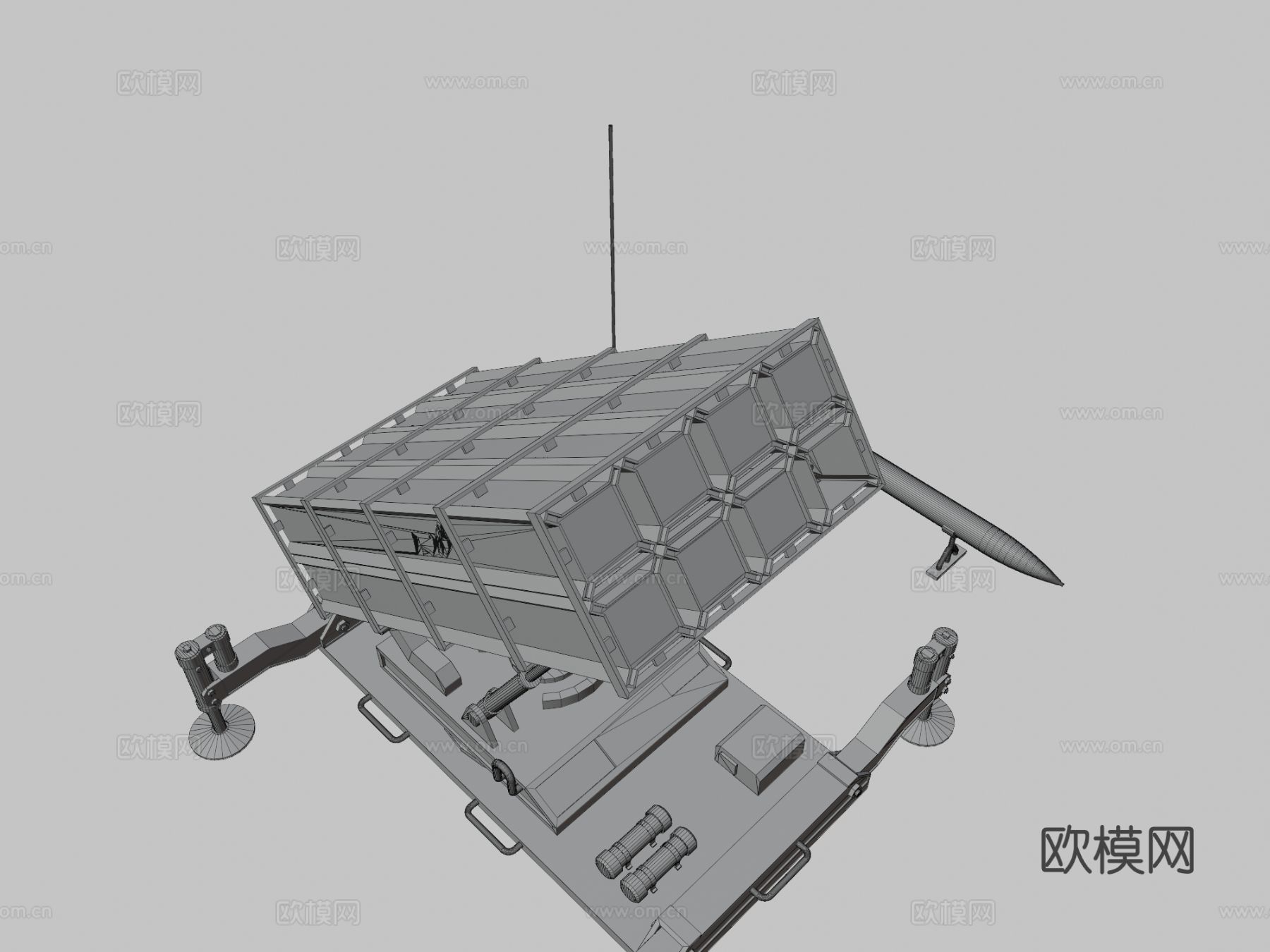 导弹发射器 榴弹发射器su模型