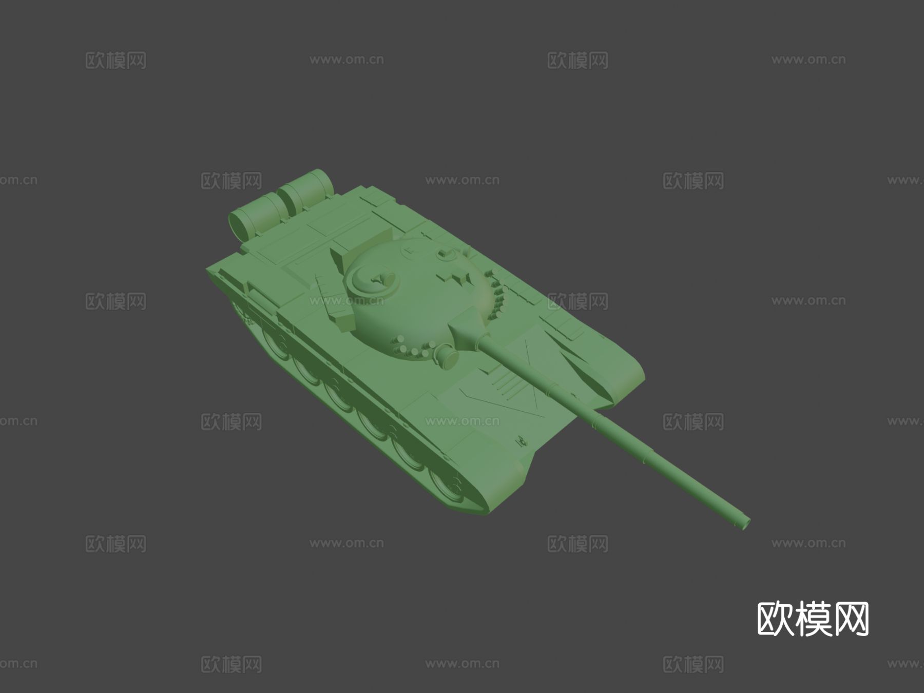 科幻坦克 装甲车 炮弹车su模型下载（渲染图3）