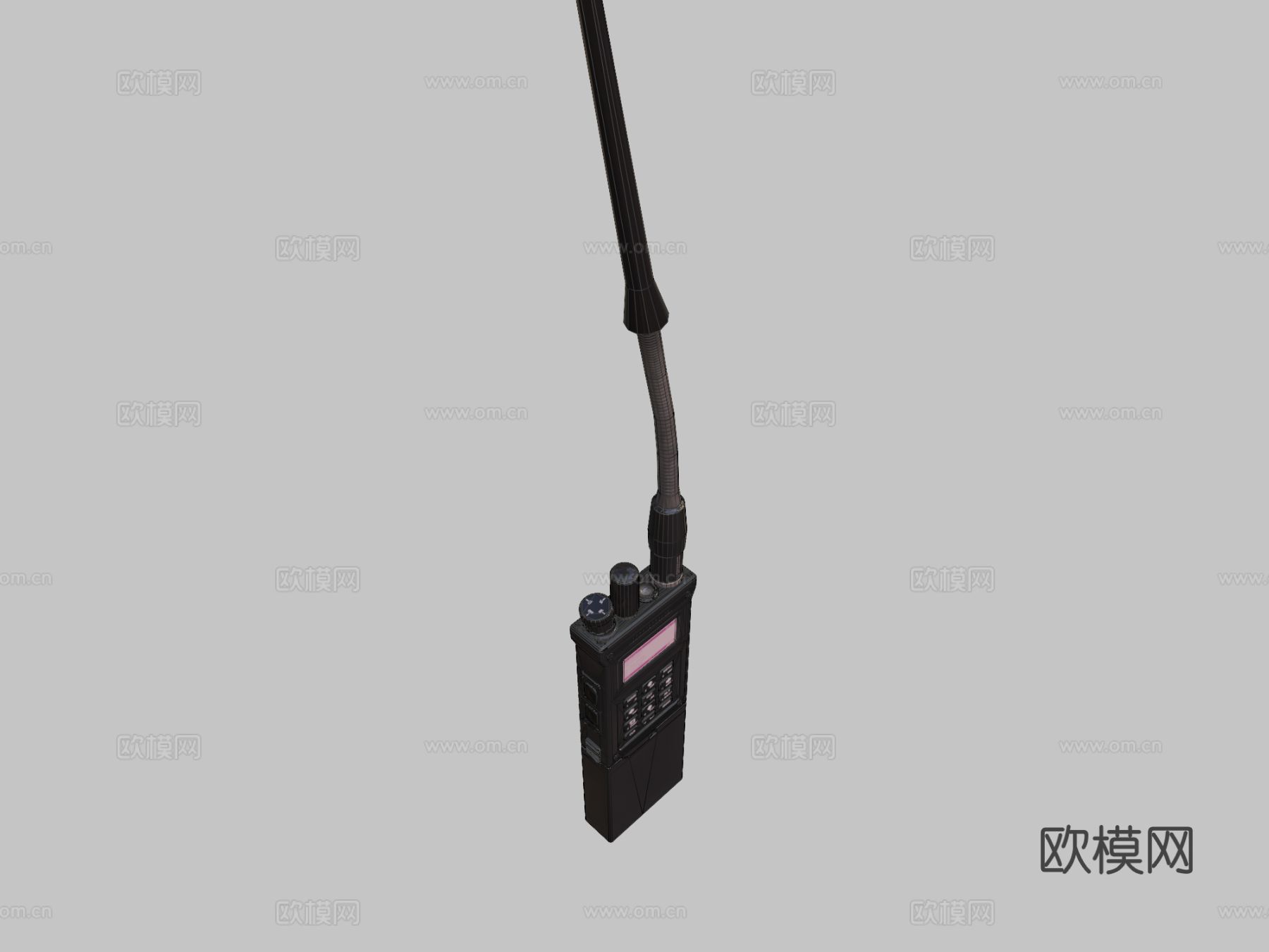 对讲机 无线电话su模型下载（渲染图1）