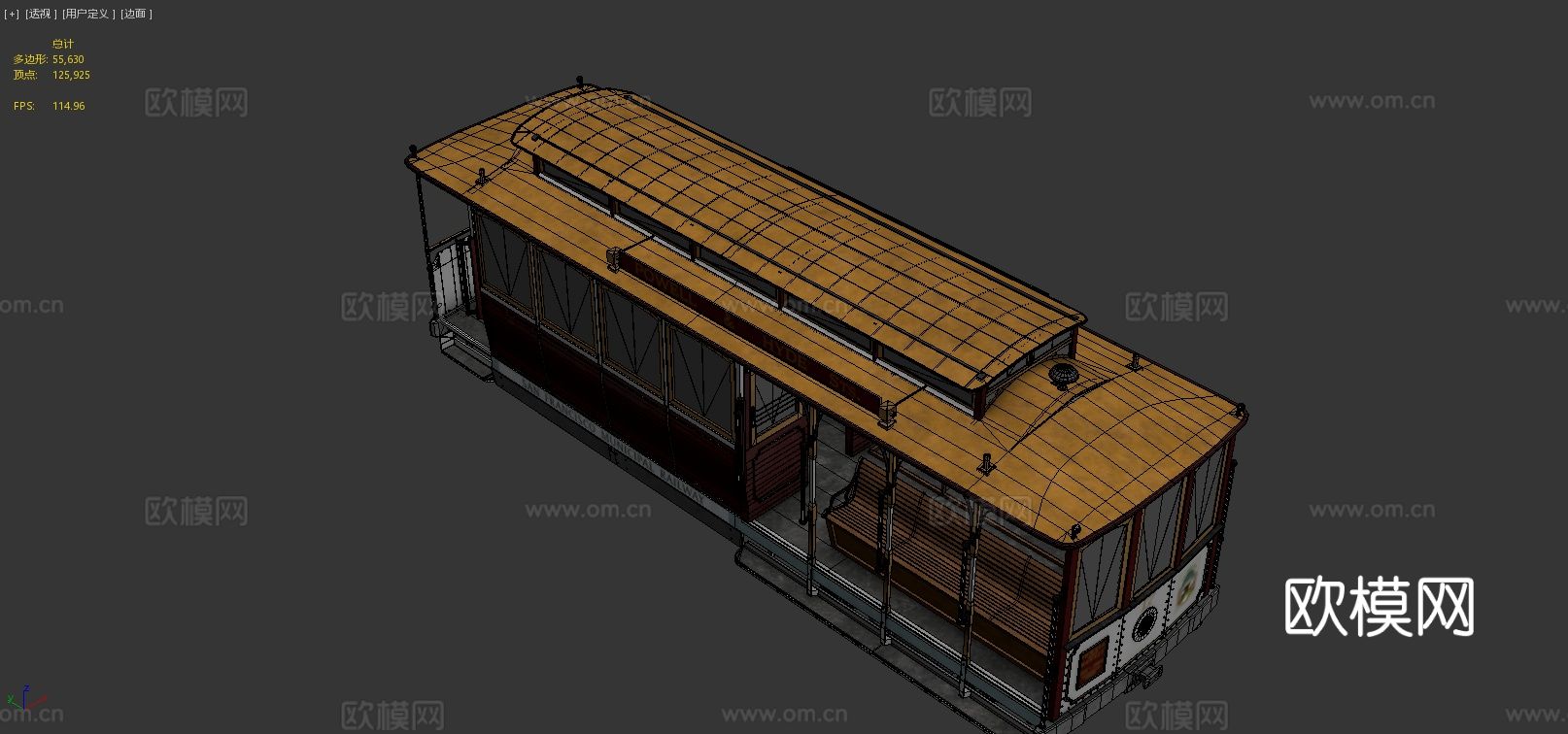 旧金山缆车su模型