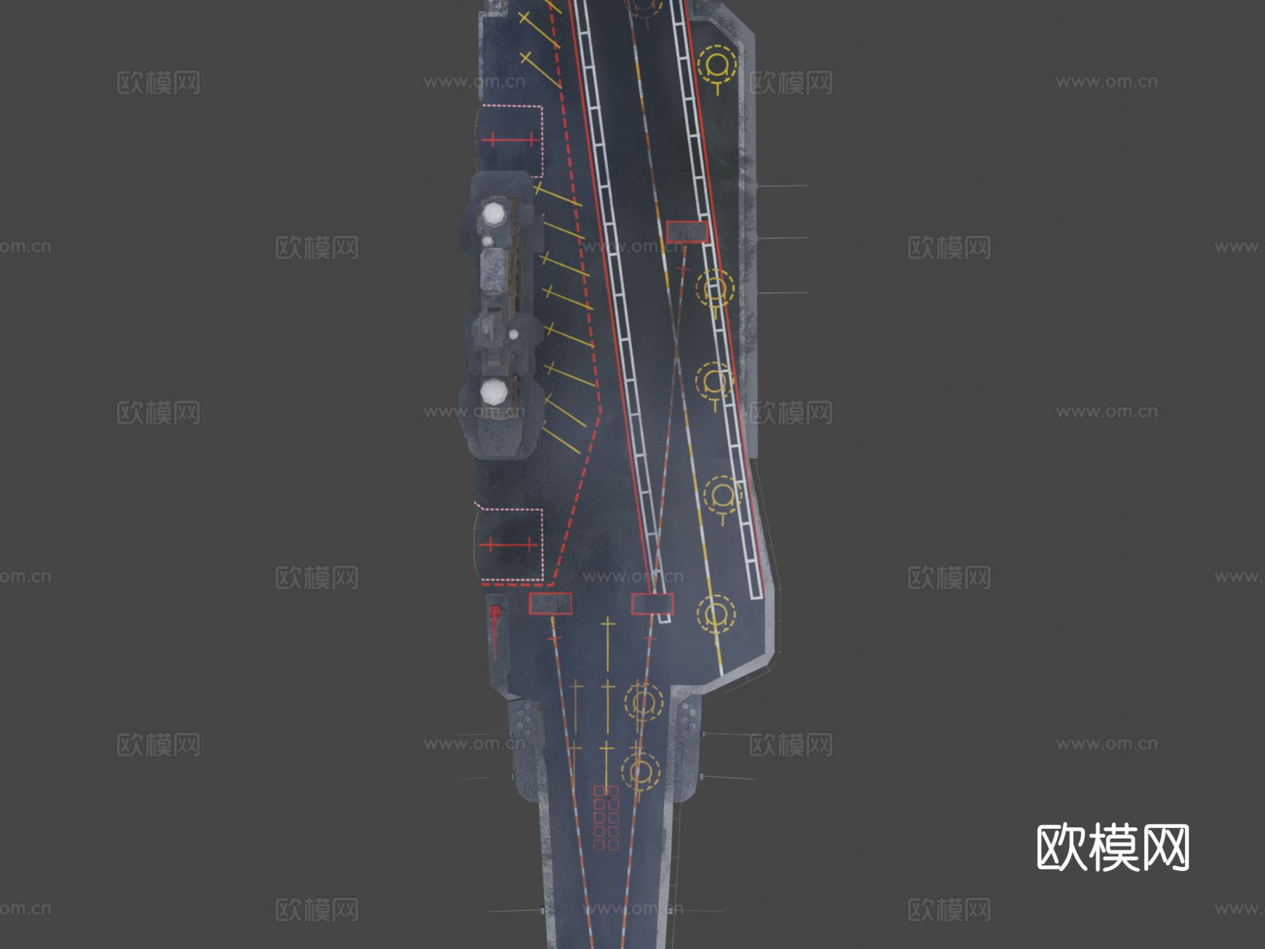 航空母舰 战列舰su模型