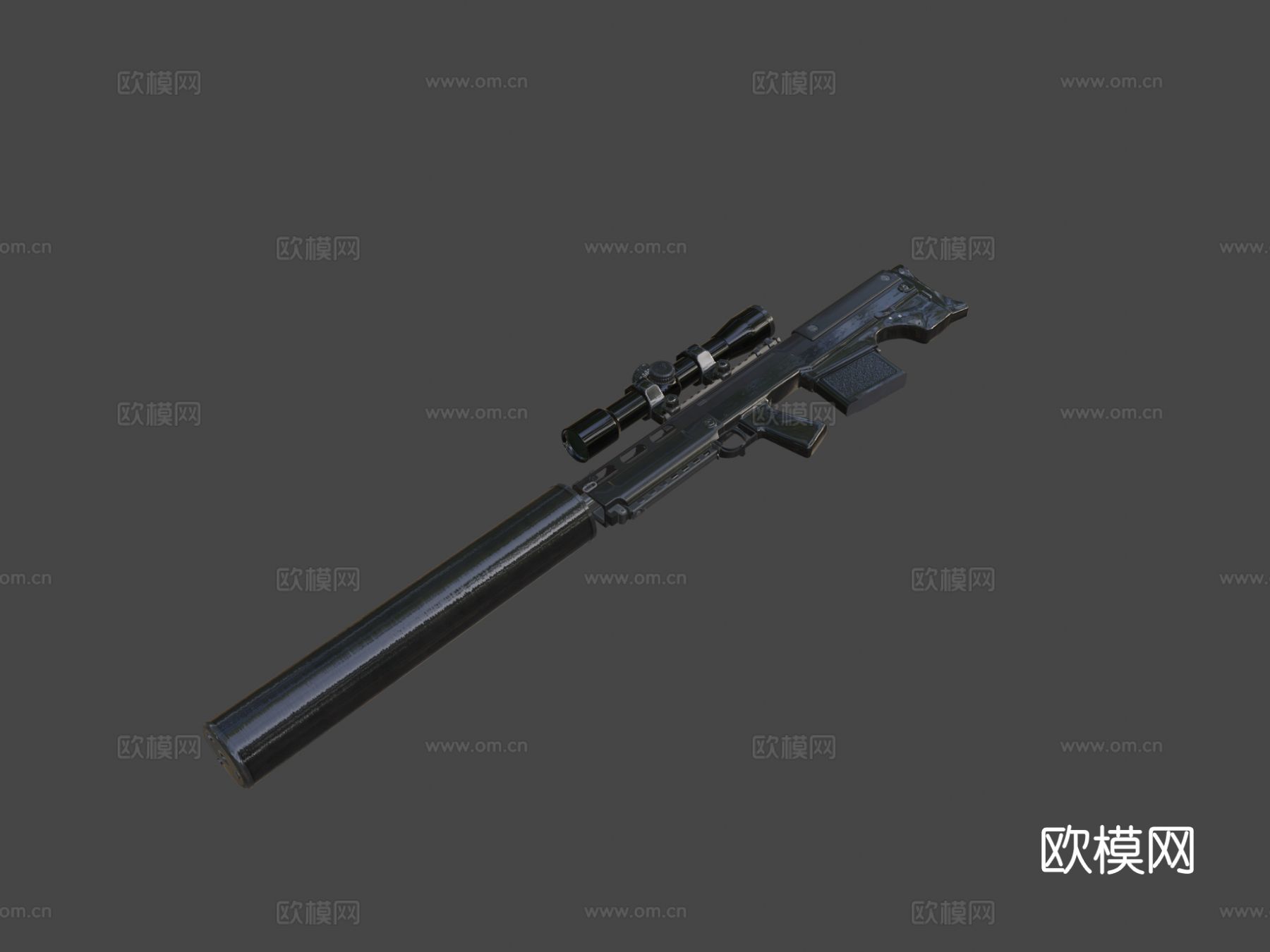 狙击枪 枪支 枪械su模型下载（渲染图5）