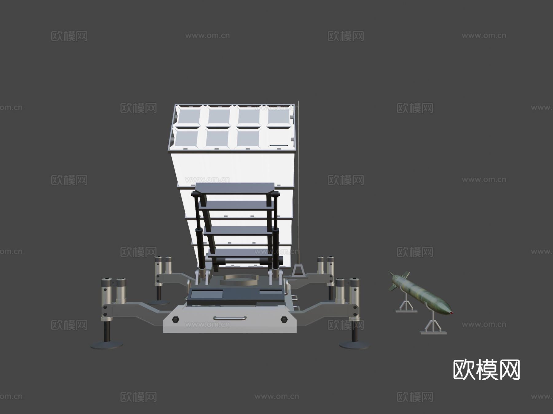 导弹发射器 榴弹发射器su模型