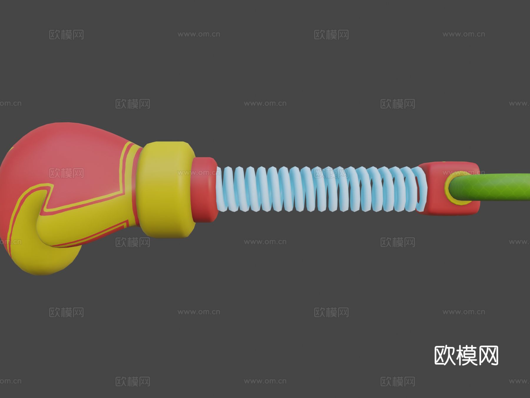 拳击武器 弹簧拳击su模型