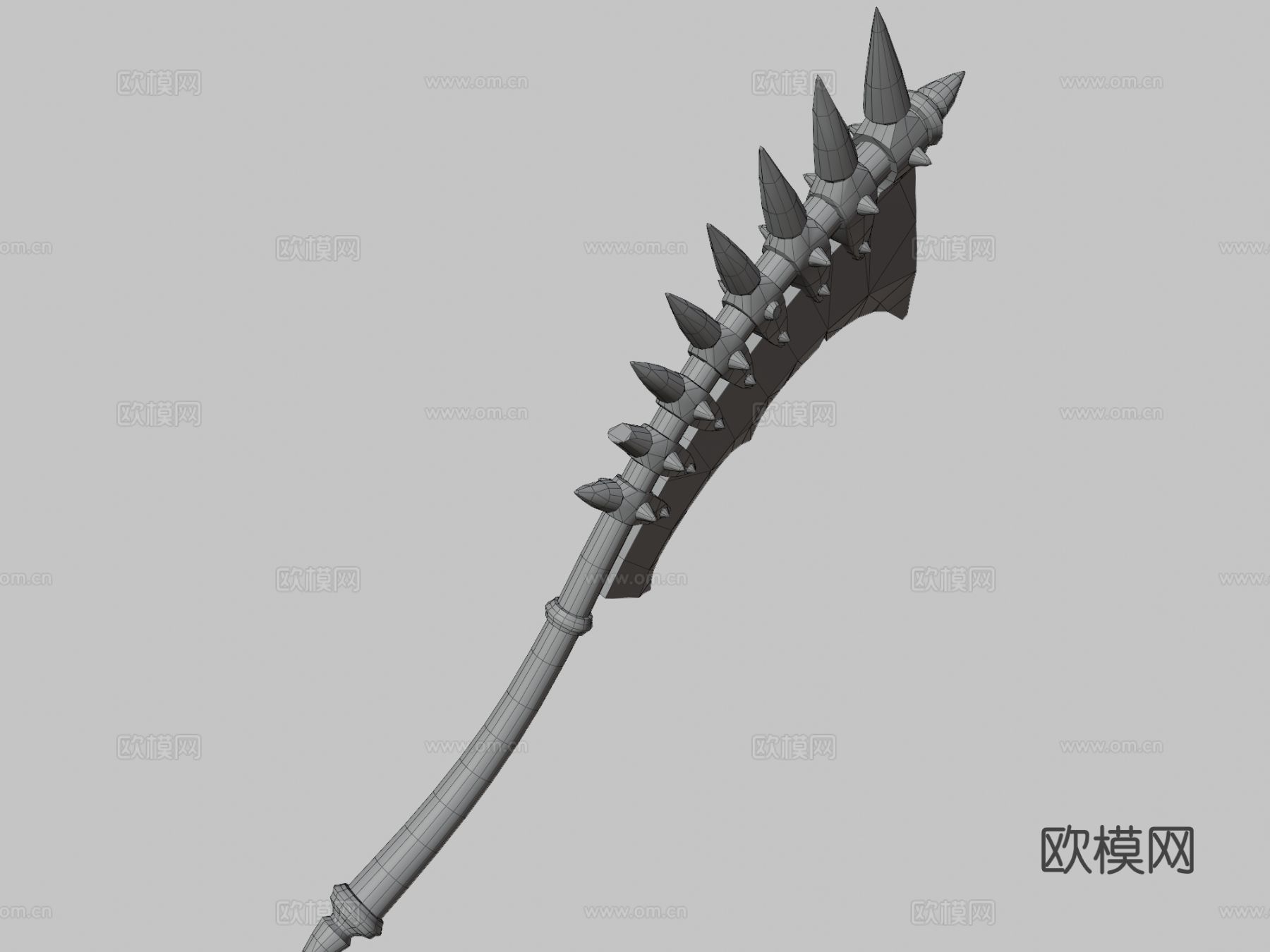 地狱大刀 弯刀su模型下载（渲染图3）