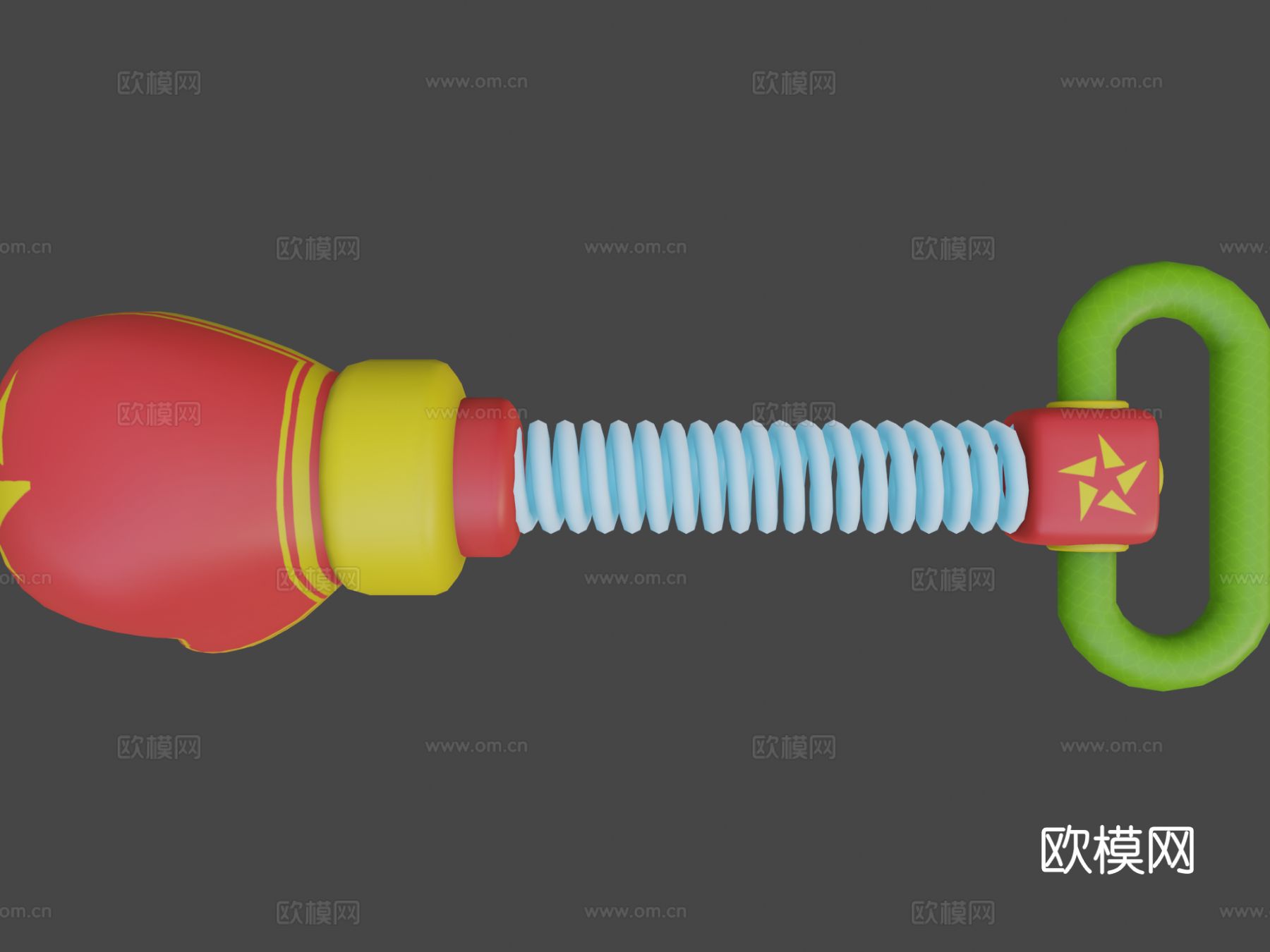 拳击武器 弹簧拳击su模型