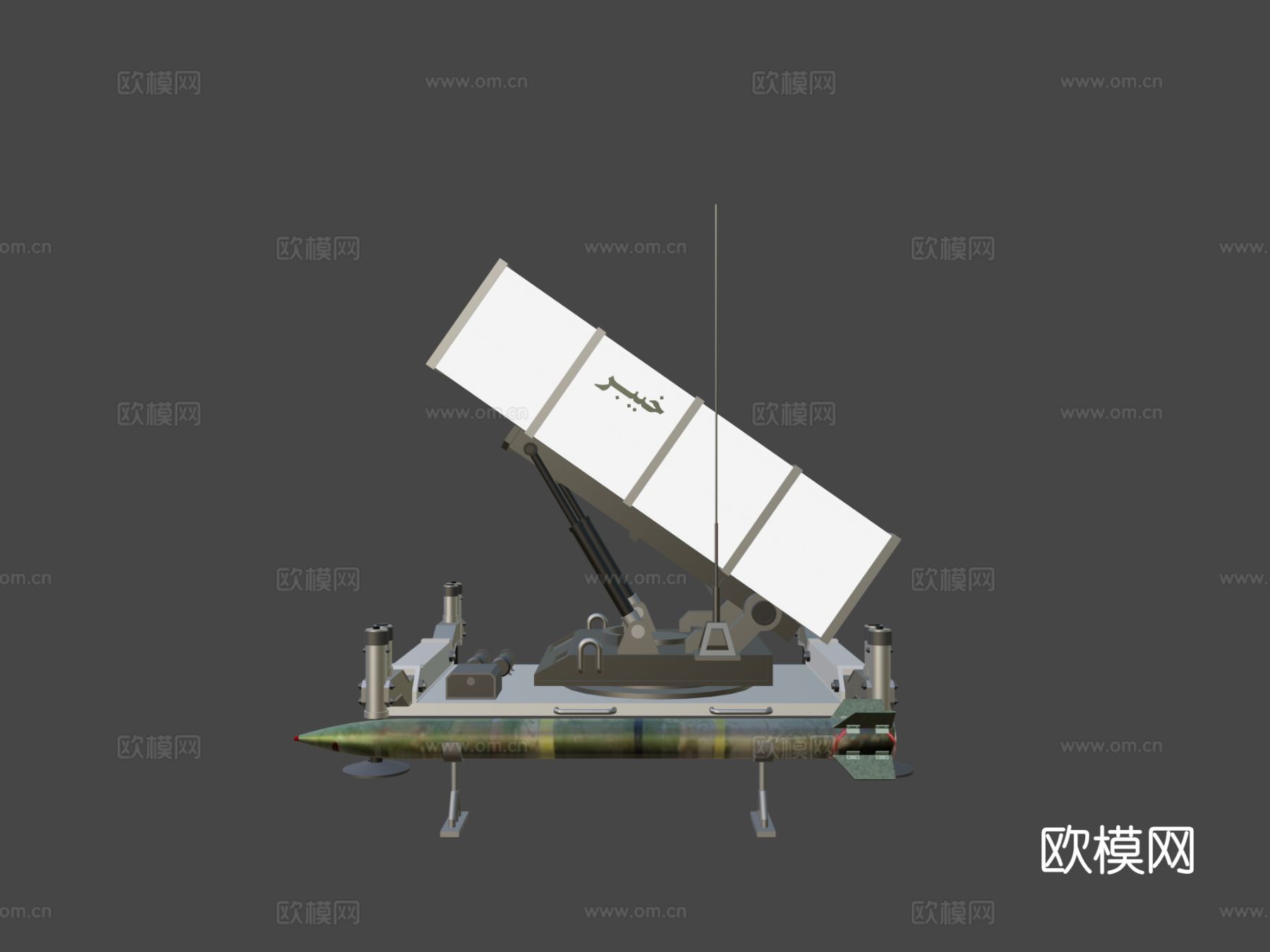 导弹发射器 榴弹发射器su模型