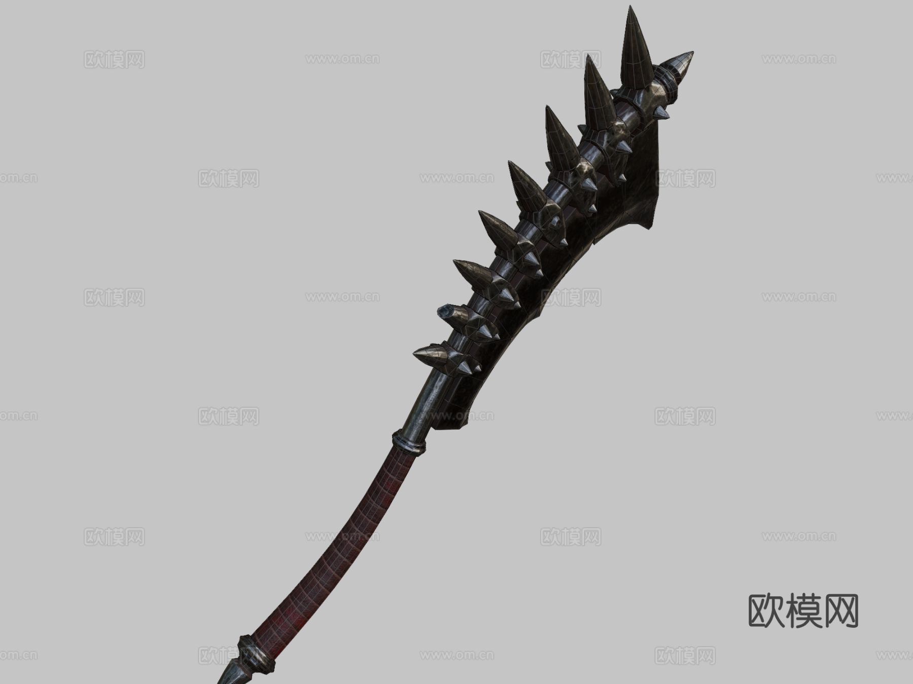 地狱大刀 弯刀su模型下载（渲染图1）