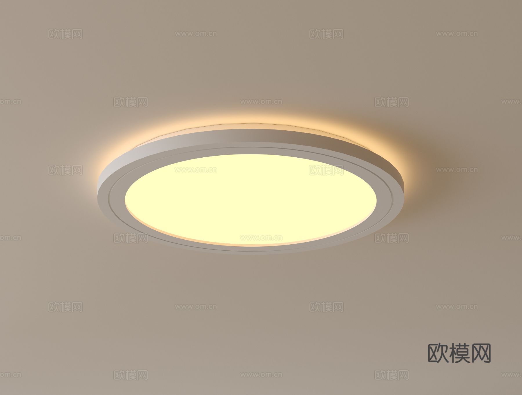 现代吸顶灯3d模型下载