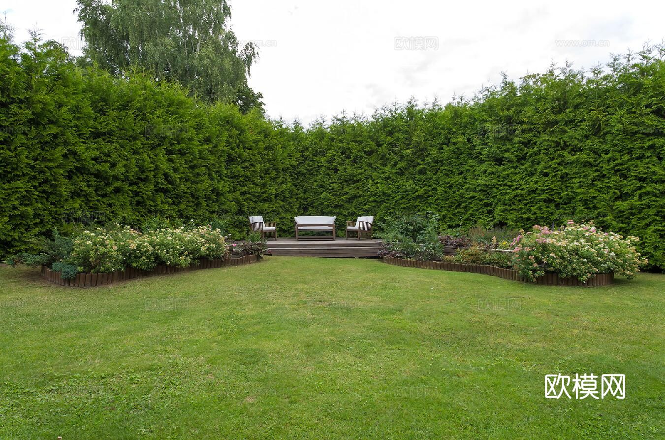 小区园景材质下载