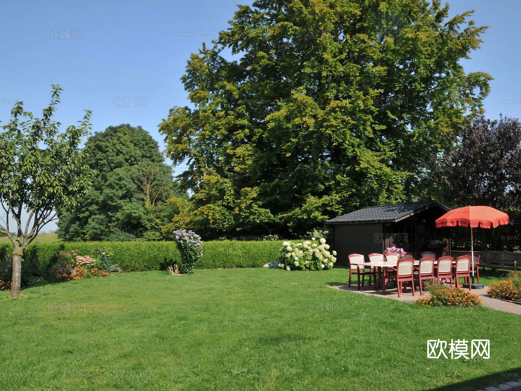 小区园景材质下载