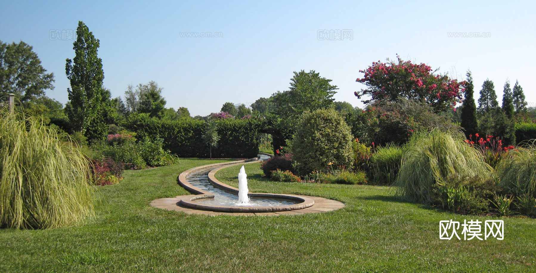 小区园景材质下载