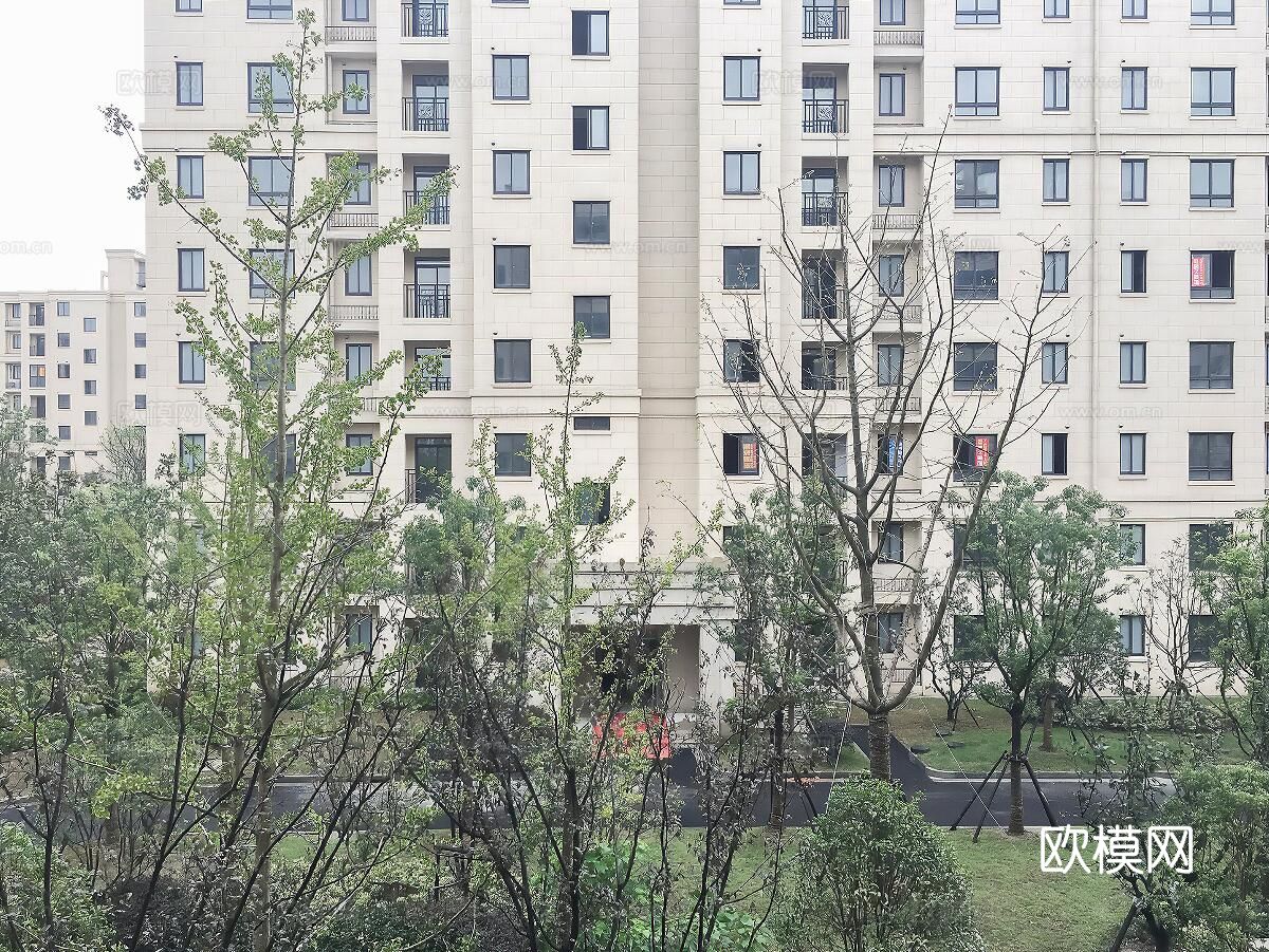 小区园景材质下载