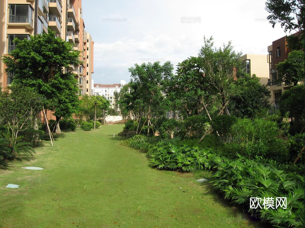 小区园景材质下载