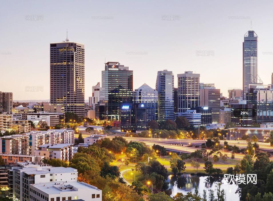 城市外景材质下载