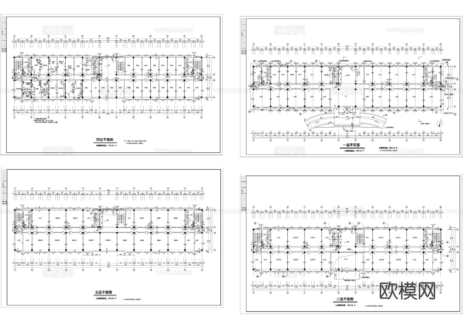 研发大楼建筑节点大样图下载（渲染图2）