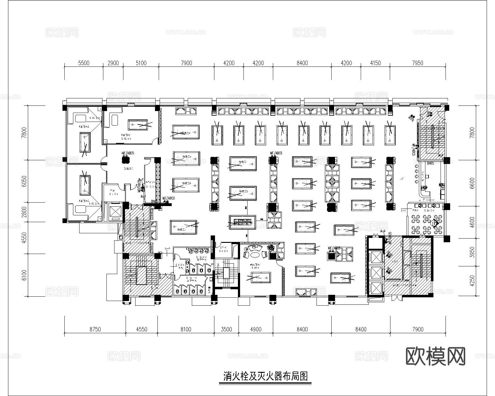 台球厅CAD消防图