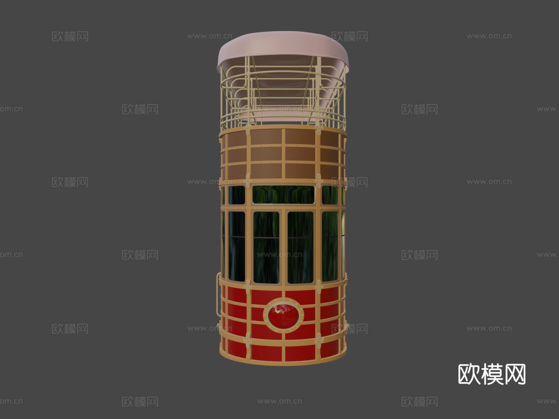 NYC 复古汽车 双层巴士3d模型