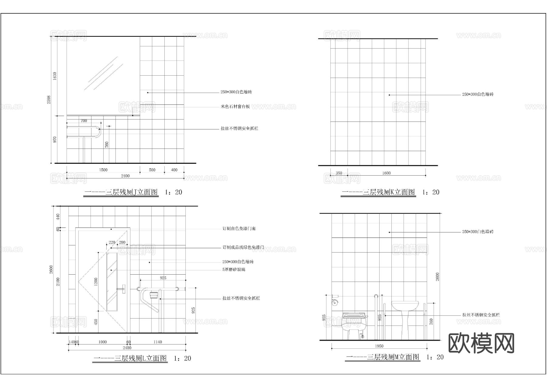 石家庄中医院门诊楼装修图纸cad施工图