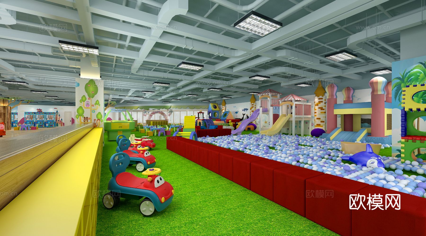 现代淘气堡装修效果图下载（渲染图5）