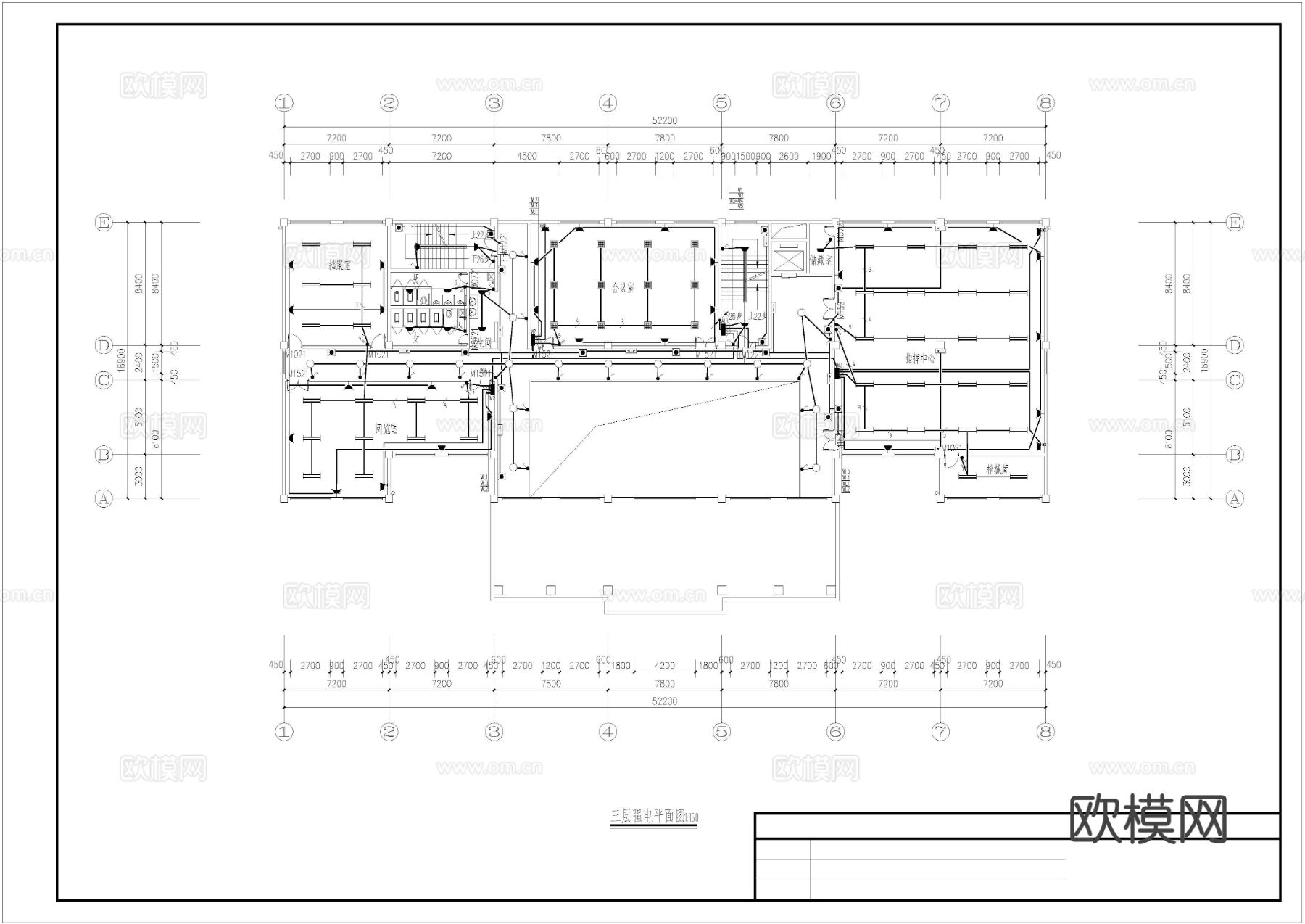 马边县办公楼cad施工图