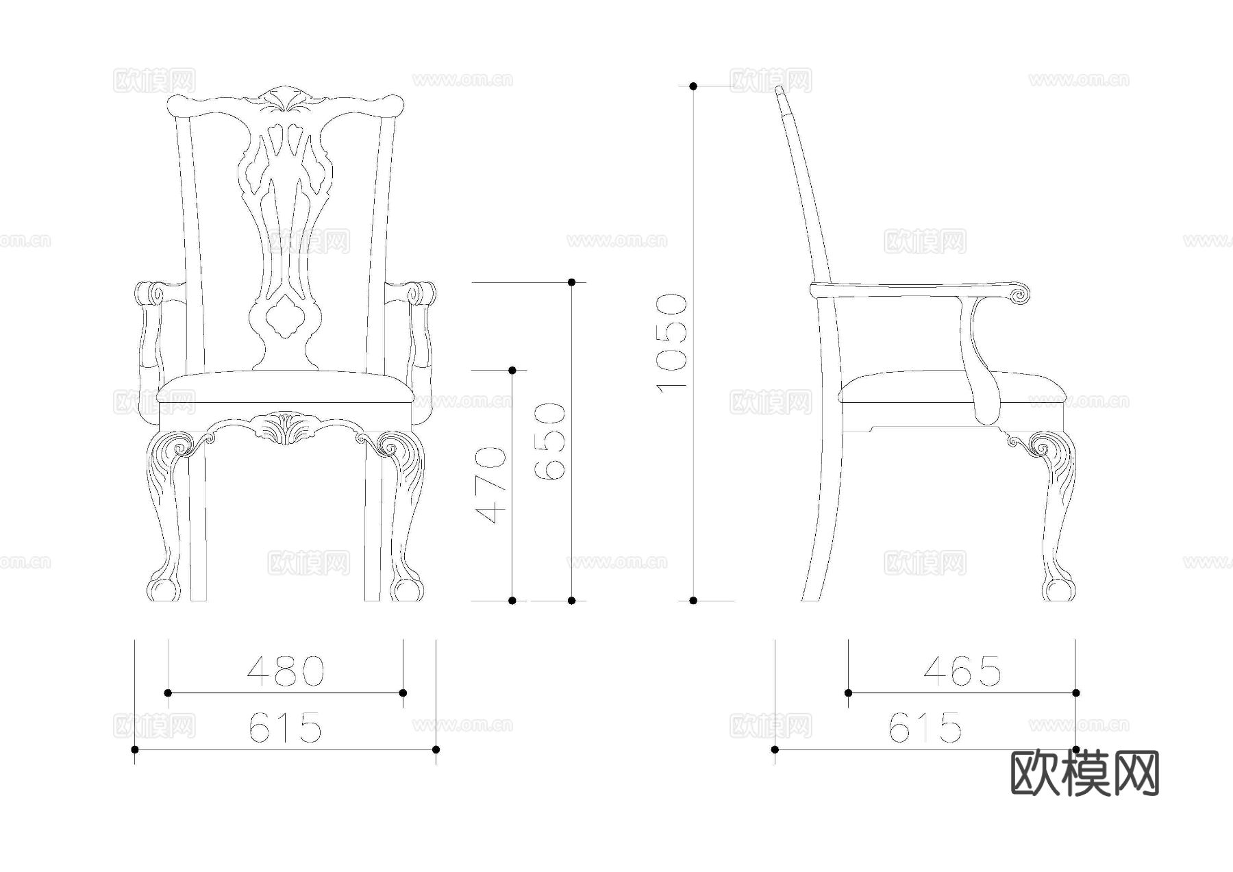 灯具 家具 车 小品 植物cad大样图