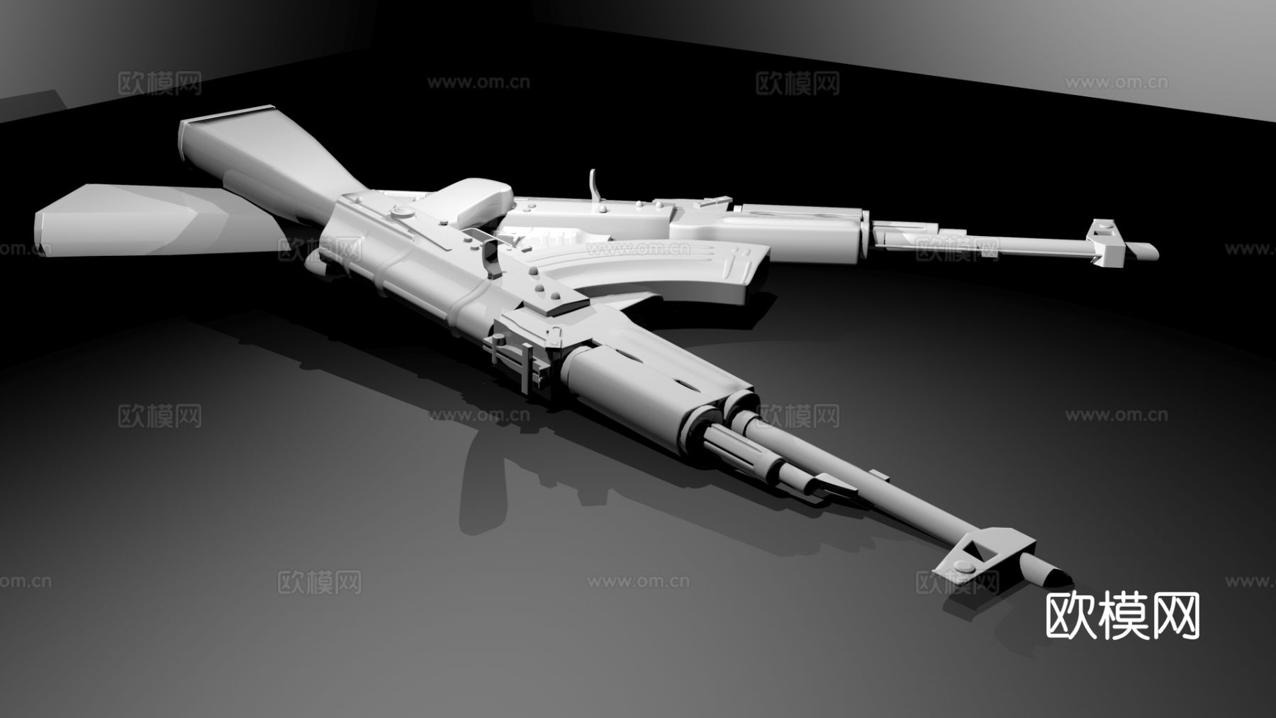 ak47步枪免费3d模型