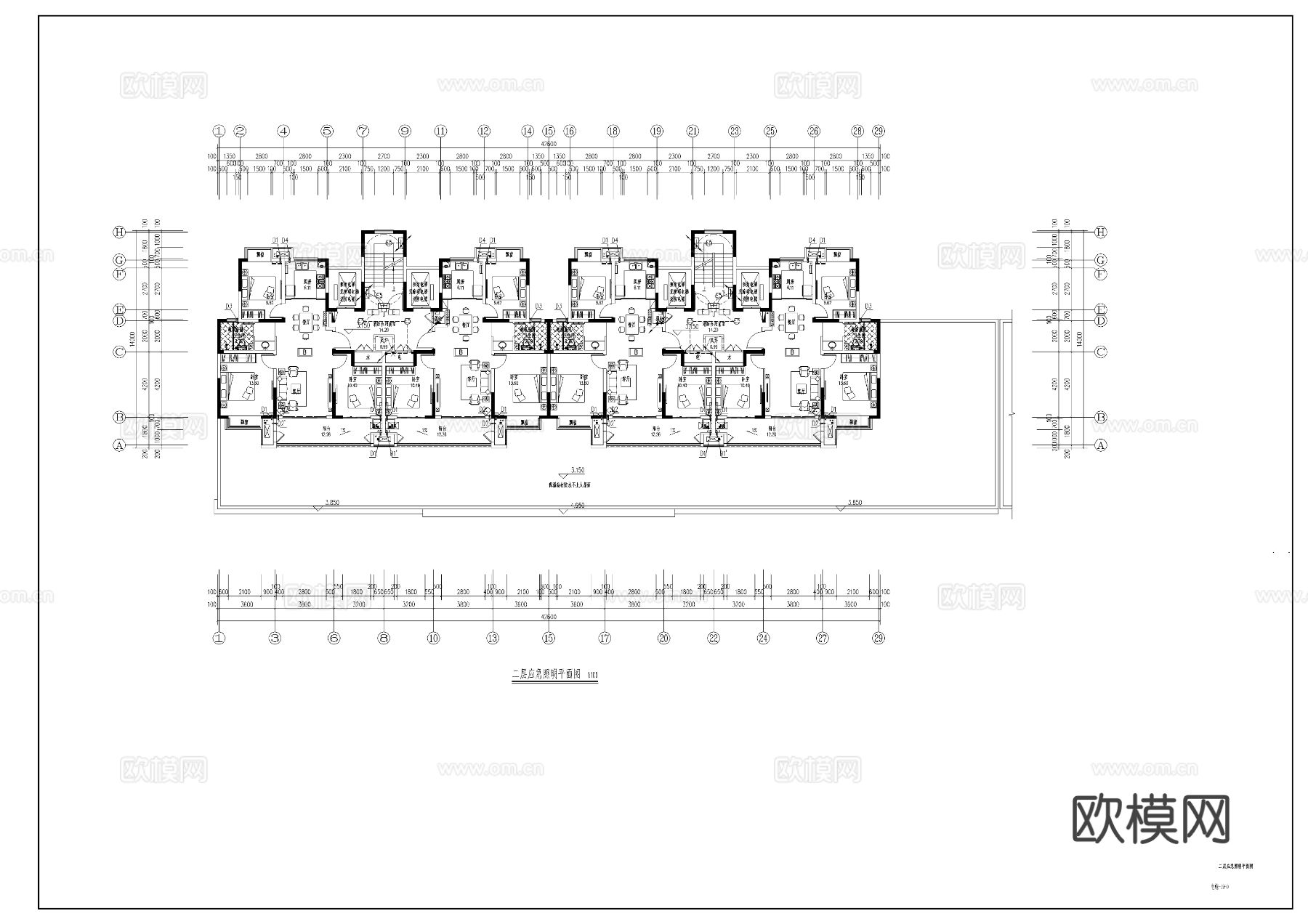 某城市高层住宅建设电气cad施工图