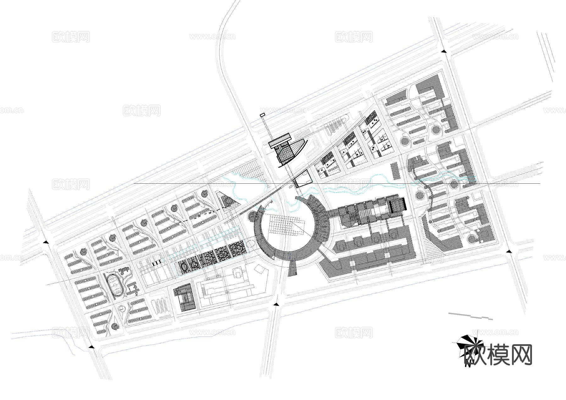 仙林大学城cad施工图