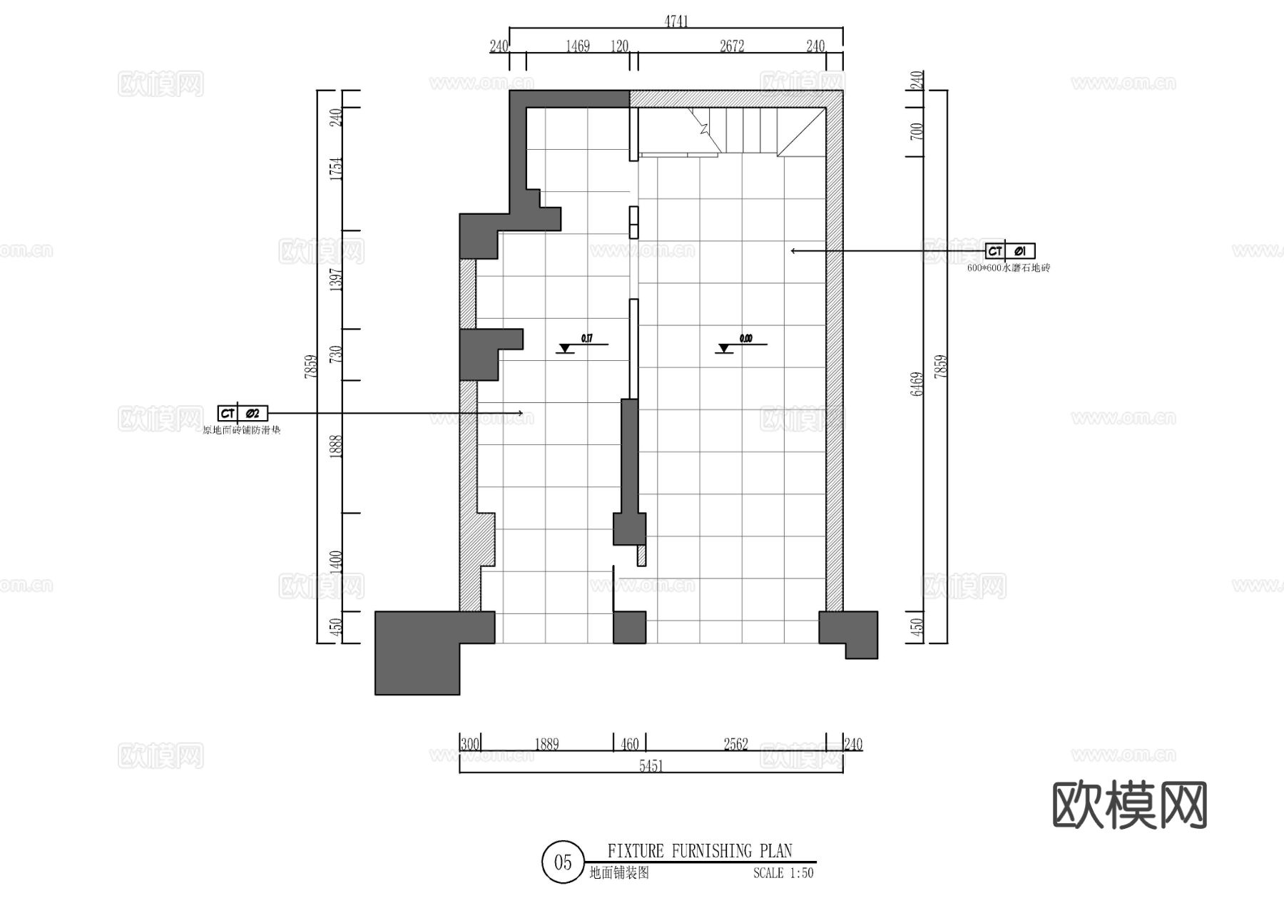 盐边羊肉粉店cad施工图