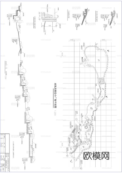 新村休閑廣場景觀完整版cad施工圖下載(渲染圖1)