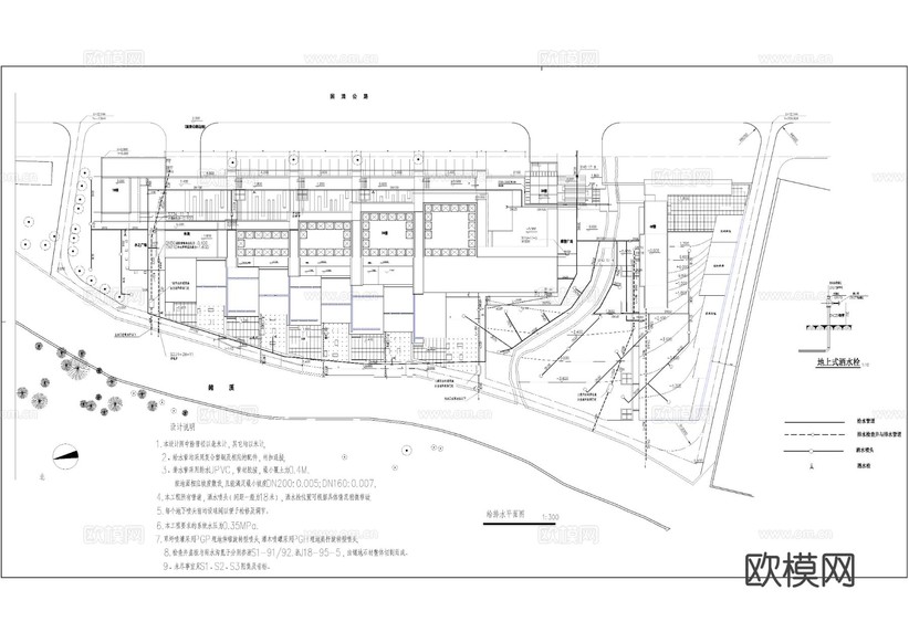 博物館景觀全套cad施工圖下載(渲染圖3)