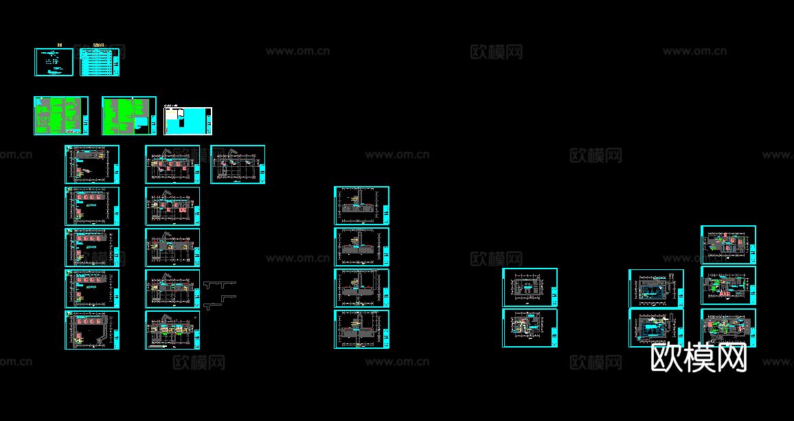 中天北城中学 建筑 水电暖cad施工图