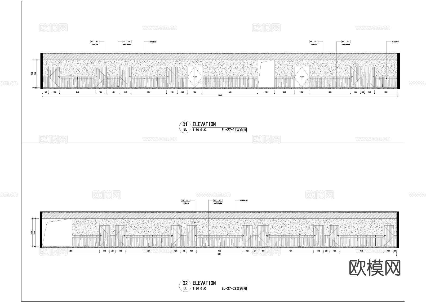 900㎡养老院敬老院疗养院全套cad施工图