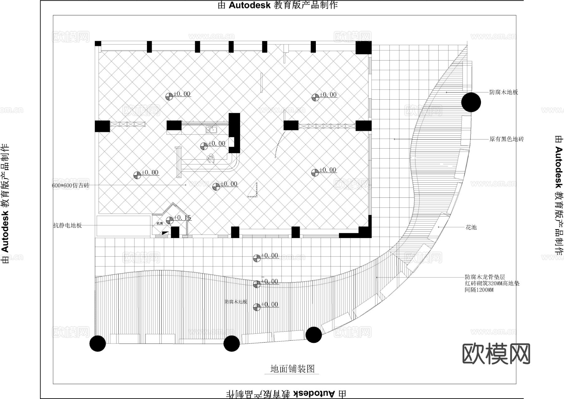 盘丝洞网吧网咖cad施工图