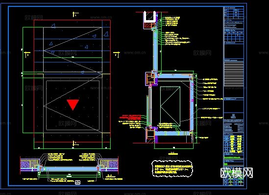 2020年【建筑幕墙设计CAD】大型商业综合体项目cad施工图