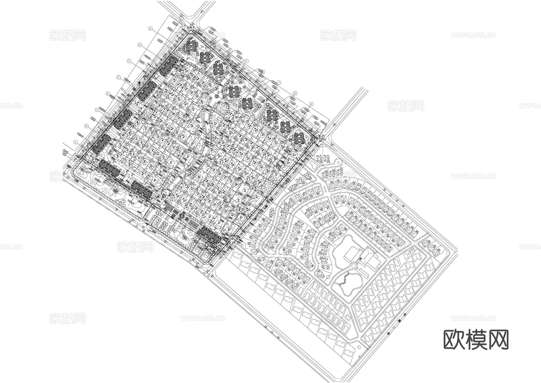 丽高别墅景观建筑完整版cad施工图