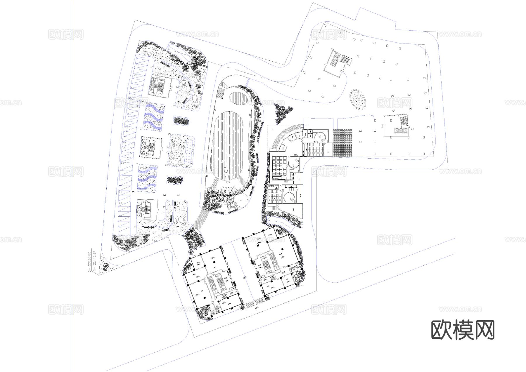 凤凰城住宅小区方案设计cad施工图