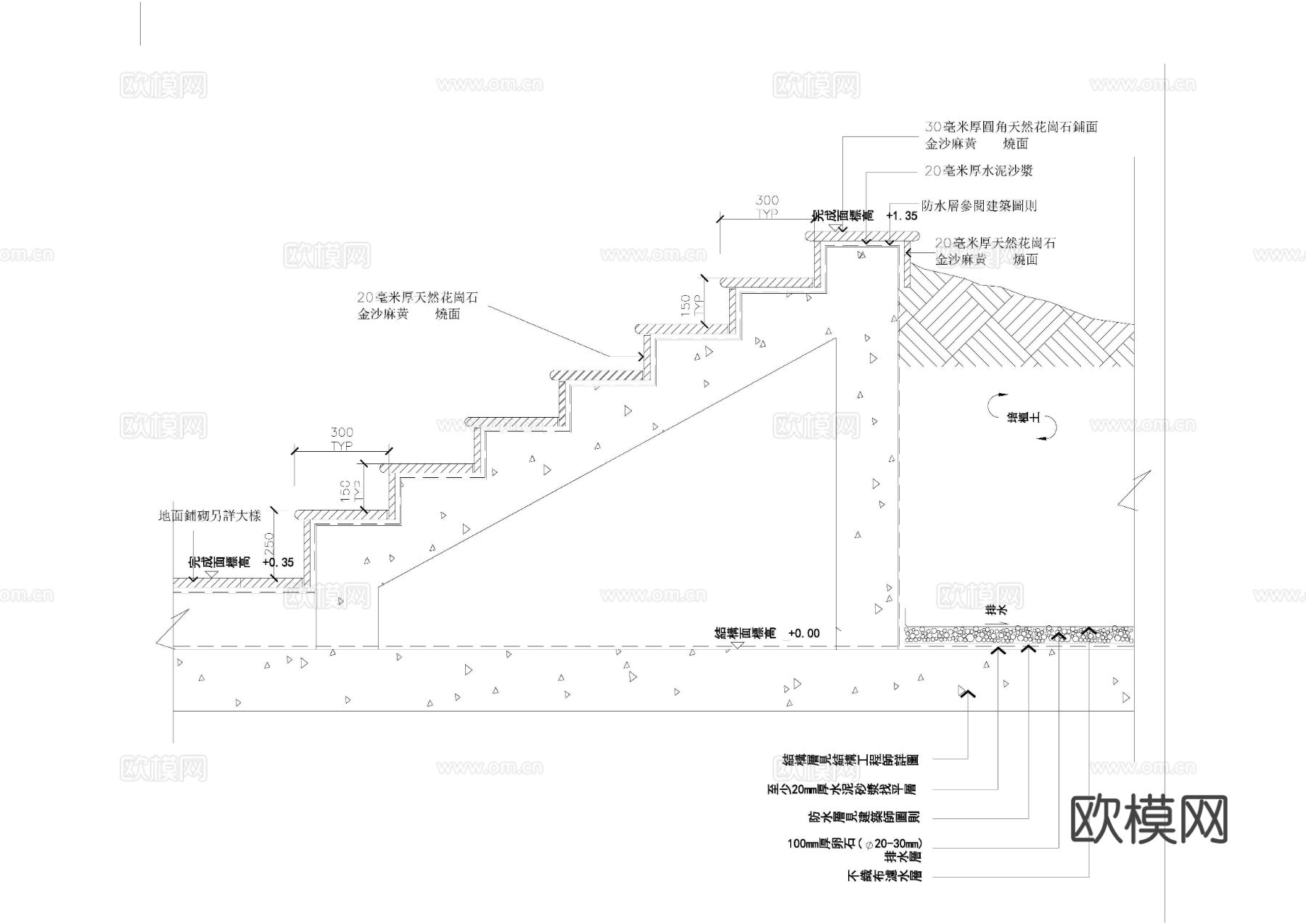 保利城花园景观完整版cad施工图