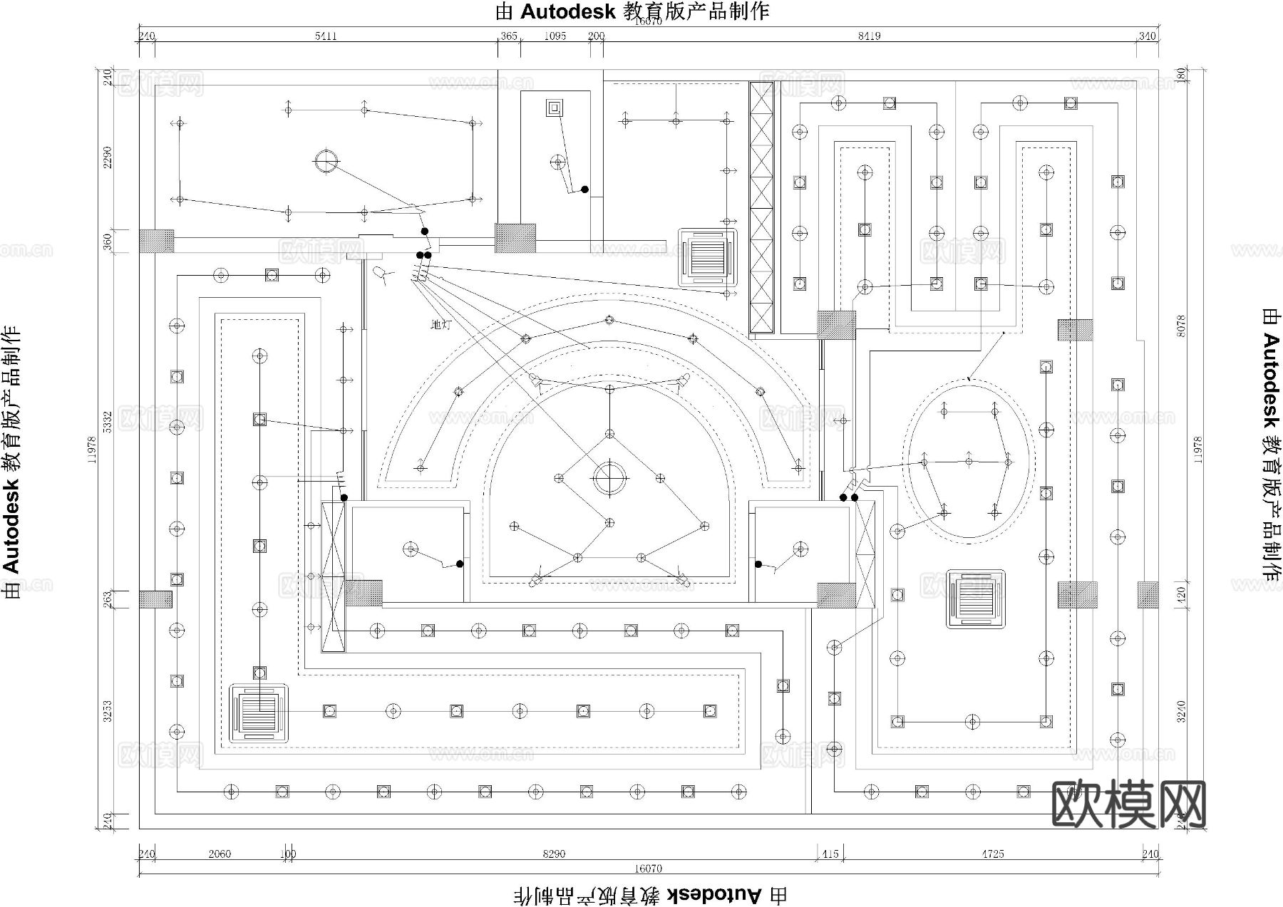 巴黎春天婚纱店cad施工图