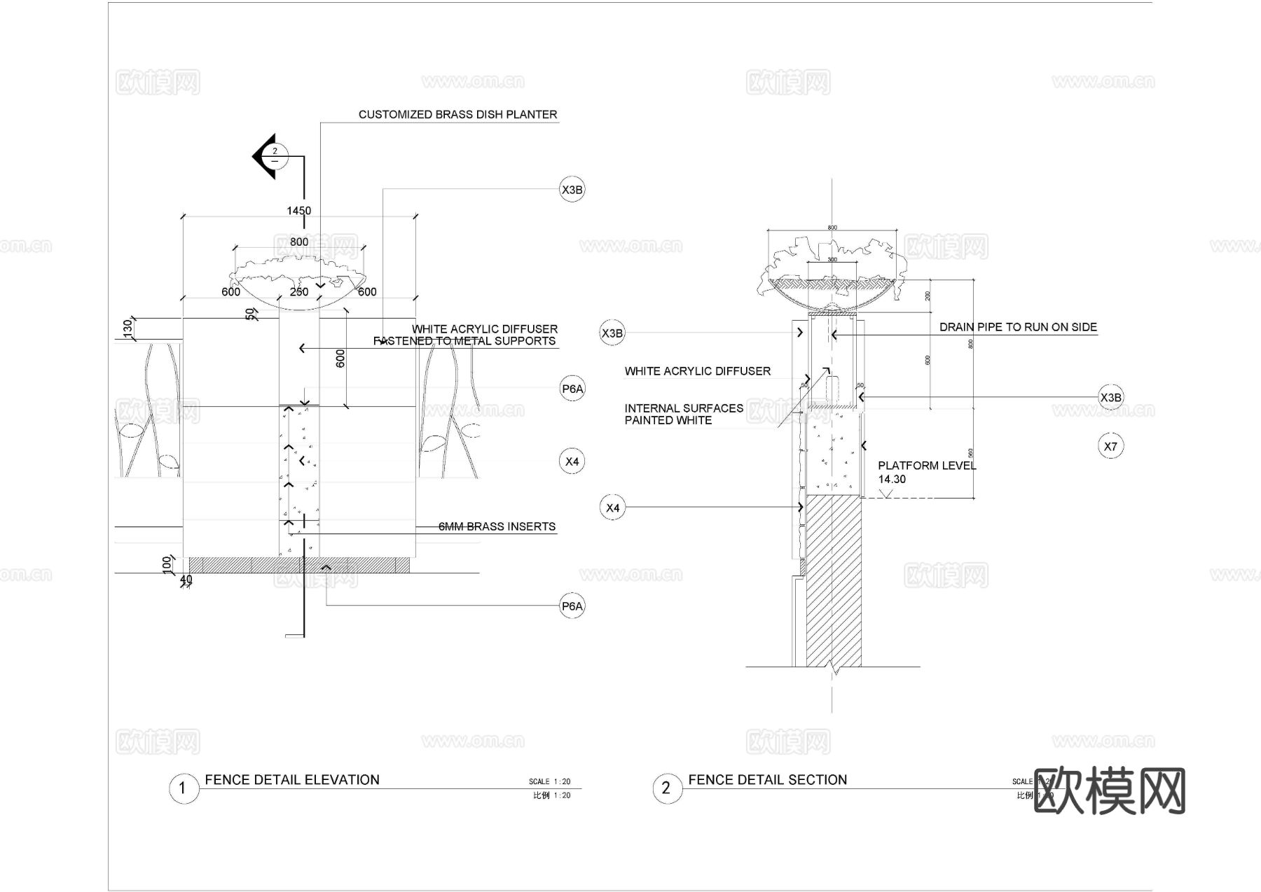 福建融侨锦江景观cad施工图下载（渲染图2）