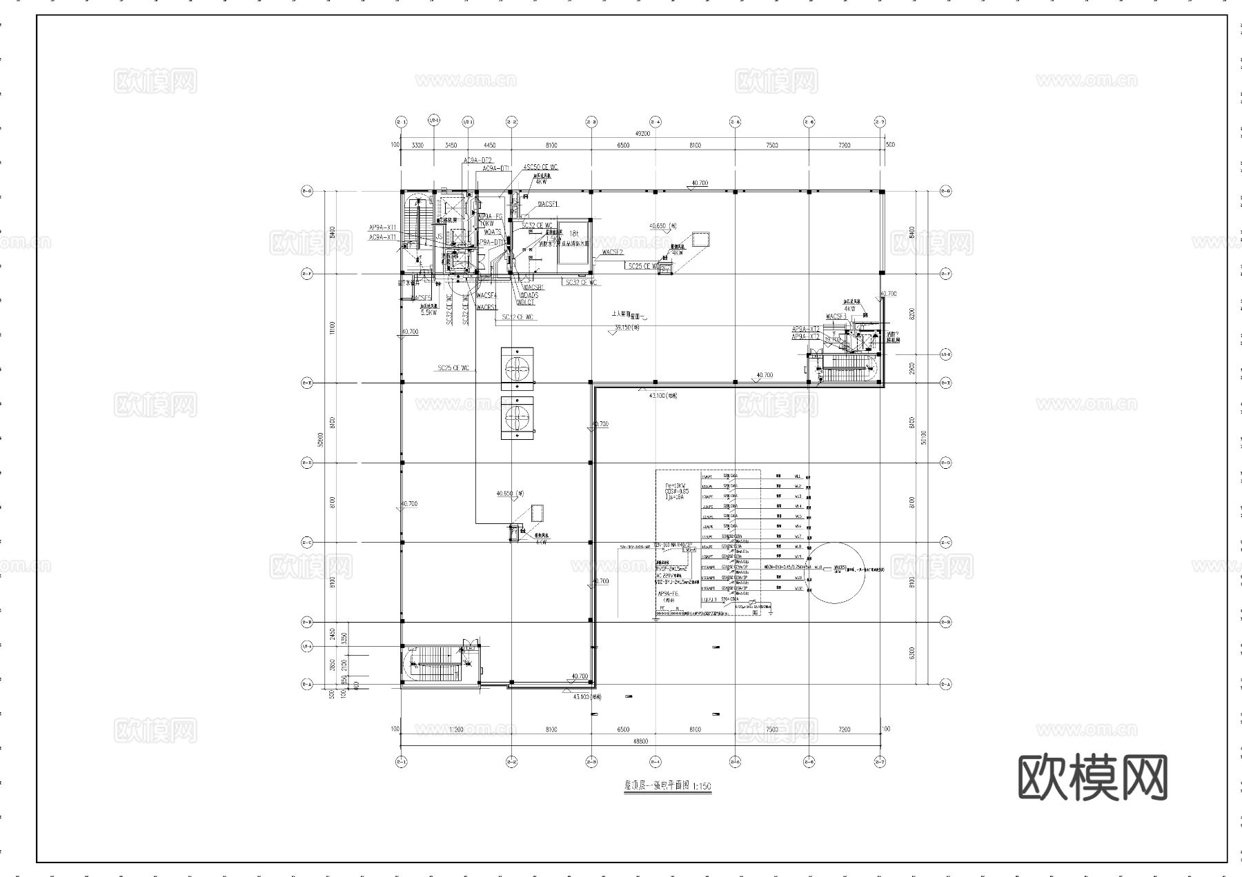 高新科技研发生产中心太阳能布置图cad施工图下载（渲染图2）