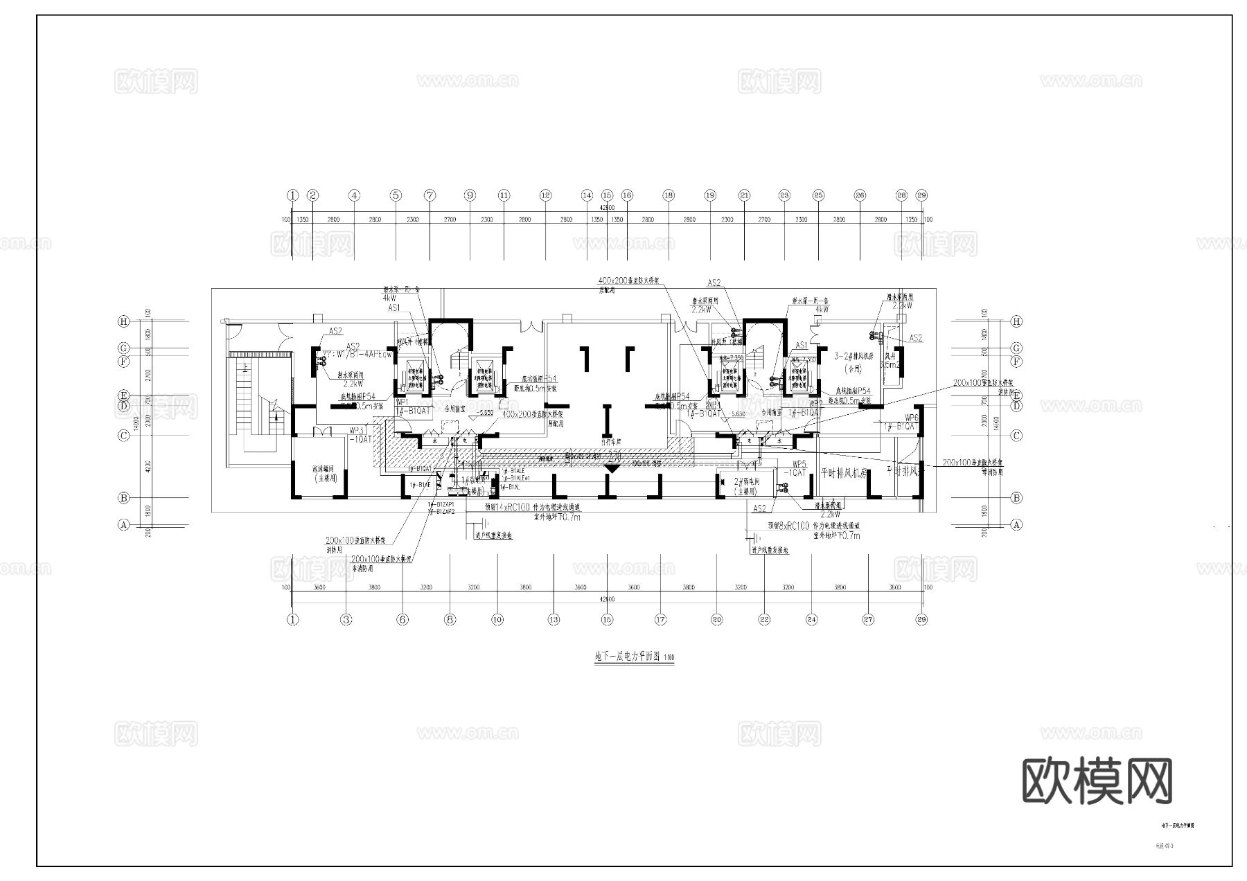 某城市高层住宅建设电气cad施工图