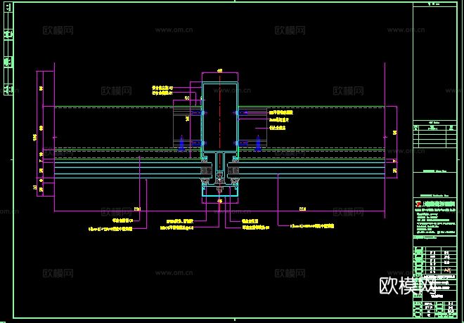 2020年【建筑幕墙设计CAD】大型商业购物中心综合体项目cad施工图