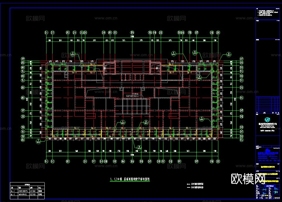 2019年【建筑幕墙设计CAD】滨江中心地块项目大区幕墙图cad施工图