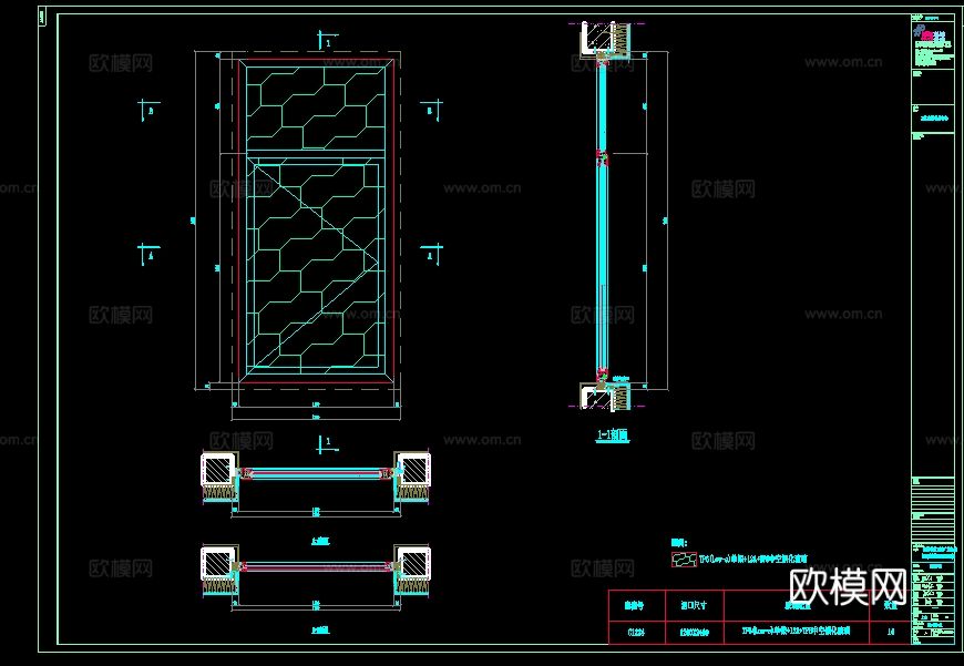 2019年【建筑幕墙设计CAD】大型商业广场综合体地下超市项cad施工图