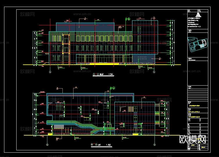 某地学校建筑设计cad施工图